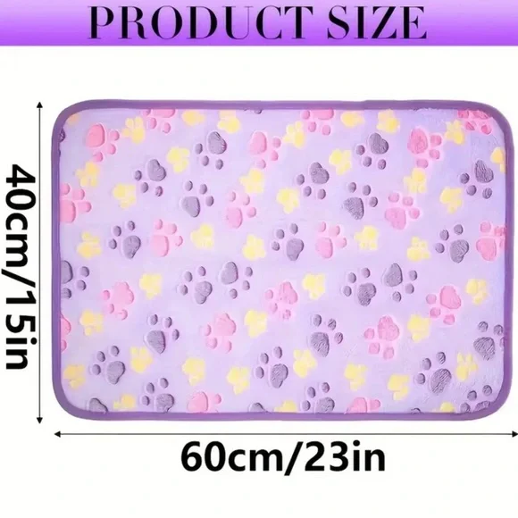 Colorful Plush Pet Blankets - Choice of Color - Machine Washable - Picture 11 of 11